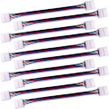 Miniatyrbillede 1 af 5: 10 stk. RGBW 5-bens kabelforbindelser til 10 mm LED-bånd, lysbåndsadapter uden lodning til at forbinde 2 LED-bånd