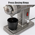 Miniatyrbild 3 av 5: 2024 58mm Kaffemätkopp, Aluminiumlegering Espresso Mättratt Kaffemätningsring Dispenser Cof