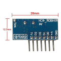Miniatyrbillede 3 af 5: Trådløs Rx480e-4wqb 433mhz Rf-modul Sender og Modtager 3 Sæt 4 Kanal Output Link Kit Til