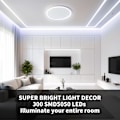 Miniatyrbilde 2 av 8: Kald Hvit LED Stripe Lys, 5M 12V 6500K SMD5050 300LEDs IP65 Vanntett Klippbar Fleksibel LED Tape Lys for Kjøkken Bar Skap Speil Cool White Waterproof