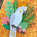 Miniatyrbillede 5 af 5: Papegøje Metal Skæredøre Håndlavede Håndværk Diy Scrapbooking Prægnings Tilbehør