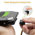 Miniatyrbillede 4 af 5: Sata Kabel, 2-pak 8-tommer Sata 15-pin til 2xsata 15-pin Ned Fe Splitter