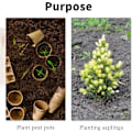 Miniatyrbilde 4 av 7: Hagehullgraver Auger for Planting av Løk og Frøplanter, Løkplante Auger, Heavy Duty Hage Forleng Spiral Auger Borbitt, Solid Sjakt Plante Auger 4x42cm