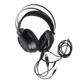 Miniatyrbillede 2 af 5: RGB Gaming Headset Professionelt kablet pc gaming headset med 7.1 surround sound støjreducerende mikrofon til pc laptop telefoner sort