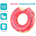 Miniatyrbillede 1 af 4: Donut Badebold, Svømme Ring Sommer Badebold Vand Legetøj Badebold Pool Oppustelig Pool Badebold Til Voksne Og Børn