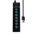 Miniatyrbillede 1 af 5: USB 3.0 Hub USB Hub 3.0 USB Splitter Hub 7 Port Multipel Expander USB Hub