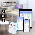 Miniatyrbillede 2 af 5: Mini Termisk Printer, Bluetooth Label Maker, Bærbar Labelprinter Kompatibel med Android og iOS (Blå) blue