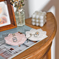 Miniatyrbillede 6 af 7: Keramisk smykkedish, smykkebakke nøglebakke, lille ringdishholder Smykkeplade nipsbakke catchall bakke natbord dekor til bord rum dec Pinks