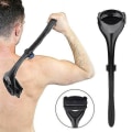 Miniatyrbillede 1 af 5: Herrepleje Razor Razor Blade Hårfjerning Hurtig Rengøring Plejeværktøj, Dobbelt Hoved Foldbar Tilbage Shaver Manuel Epilator