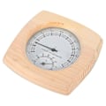 Miniatyrbillede 3 af 5: Træ Thermo-hygrometer Termometer Hygrometer Dampbad Sauna Rum Fahrenheit Tilbehør (1 stk, Træfarve)
