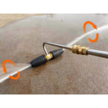 Miniatyrbilde 5 av 5: Rennskumfeste for trykkvasker, 2 roterende dyser, 1/4 tommers hurtigkobling, 3300 Psi
