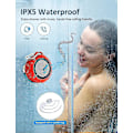 Miniatyrbild 2 av 5: Vattentät Bluetooth-högtalare för utomhusbruk, trådlös bärbar mini-duschhögtalare med subwoofer, förstärkt bas, inbyggd mikrofon för sport, pool, strand
