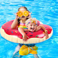 Miniatyrbillede 4 af 4: Donut Badebold, Svømme Ring Sommer Badebold Vand Legetøj Badebold Pool Oppustelig Pool Badebold Til Voksne Og Børn