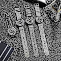Miniatyrbillede 5 af 5: Air Force Field Watch Nylon Rem 24h Display Quartz Urværk 41mm Relogio Masculino