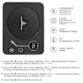 Miniatyrbillede 4 af 5: Krusvarmer Kaffeværmer Til Skrivebord: 3 Temperaturindstillinger Automatisk Til/fra Kaffekopvarmer Med 12 Timers Tid