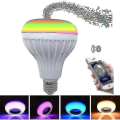 Miniatyrbilde 2 av 4: 7 Farger LED Smart Pære Smart LED Lys Bluetooth Musikk Pære E27 Trådløs APP med Fjernkontroll Musikk Scene Smart Lys