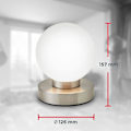 Miniatyrbillede 4 af 5: 3-trins berøringsfølsom sengelampe, bordlampe med berøringsfunktion, læselampe, soveværelsesbelysning, babybørneværelse, 3 lysstyrkeniveauer