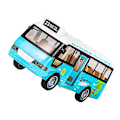 Miniatyrbillede 2 af 3: Skolebus Model Legetøj Simuleringsbus Legetøj Børnebus Legetøj Med Lys Og Musik