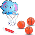 Miniatyrbild 1 av 6: Sinnesleksak för Bebisar Bad Basketbollskorg för 1 2 3 År Gammal Leksak Presenter till Barn Småbarn Pojkar Flickor Ålder 1 2 3 4 Leksaker Basketbollskorg Leksak 1-4 År elephant