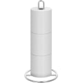 Miniatyrbild 1 av 6: Fristående toalettpappershållare, OBODING, silver toalettpappershållare för förvaring av 3 rullar toalettpapper (silver) Silver