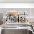 Miniatyrbillede 5 af 5: 304 Rustfrit Stålsvampeholder, Multifunktionel Køkkenvaskarrangør Vask Caddy Vask | Hængende Justerbart Panel