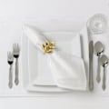 Miniatyrbilde 7 av 7: 6 stk Serviettringholdere, Metalliske Blad Serviettringer Husholdnings Serviettholder Serviettringholdere for Bryllup, Bursdagsmiddag, Familietreff Metallic Leaf
