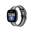 Miniatyrbild 5 av 5: Justerbart flätat elastiskt armband för Fitbit Versa 3 Canvas vävd rem