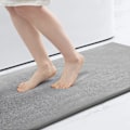 Miniatyrbillede 1 af 5: Memory Foam Bademåtte 23,6x47,2 tommer, skridsikker bademåtte absorberende bademåtter til badeværelse, grå