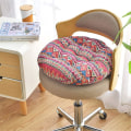 Miniatyrbild 1 av 5: Hemfärgade Runda Sittdynor, 100% Bomull Bekväma Trädgård Köks Matstolsdynor För Kuddar (40 * 40 Cm, Boho)