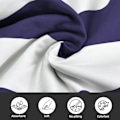 Pikkukuva 4 / 5: Suuri rantapyyhe aikuisille - Nopeasti kuivuva mikrokuitu - Kevyt ja kompakti (180 x 90 cm, 70 x 35 tuumaa) (Sininen) blue