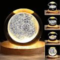 Miniatyrbilde 1 av 4: 3D Solarsystemkule S Eng Hjem Sengelampe Med D
