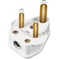 Miniatyrbillede 3 af 5: 5 Amp runde stikkontakter til netstik 3-polede belysningsstik til scenen belysning lampe (sort 5 stk) (yu-b)