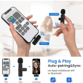 Miniatyrbild 3 av 5: Mkk Trådlös Lavalier Mikrofon för iPhone iPad Mini Lapel Mic Plug & Play för inspelning Youtube Facebook Live Stream Tiktok Vlog Intervju - Brus R