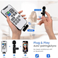 Miniatyrbilde 3 av 5: Mkk Trådløs Lavalier Mikrofon for iPhone iPad Mini Lapel Mic Plug & Play for Opptak Youtube Facebook Live Stream Tiktok Vlog Intervju - Støy R