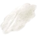 Miniatyrbild 4 av 4: Fluffig Matta, Blommaformad Pälsmatta, Shaggy Plyschmatta För Hemmet Sovrum, Vit (45 X 45 Cm)