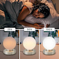 Miniatyrbillede 3 af 5: 3-trins berøringsfølsom sengelampe, bordlampe med berøringsfunktion, læselampe, soveværelsesbelysning, babybørneværelse, 3 lysstyrkeniveauer