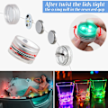 Miniatyrbillede 6 af 8: Små Vandtætte LED-Lys med Fjernbetjening, Pool Lys til Festlige Begivenheder, Vandfaste LED-Te Lys til Vase Fiskekum Bryllup Halloween Jul Colourful 1.38in