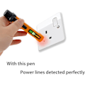 Miniatyrbillede 5 af 5: Elektrisk tester, 12-1000v berøringsfri spændingsdetektor, fase/neutral ledningstest, lyd- og lysbuzzer, lommelygte, Ac 50-500hz, Ncv spændingstester P