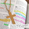 Miniatyrbillede 3 af 7: ighlighters, Feela 8 forskellige farver Bibel Highlighter Penne, Ingen Blødning Tør Highlighter Markører Studie Kit, Perfekt til Journaling, Highlightin