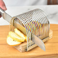 Miniatyrbillede 2 af 4: Brødskiver, Tykkelsesjusterbar Skæremaskine Kage Og Brødskærer Toastskærer Manuel Justerbar Nivellering Brødskiver Kage Til Brød Toast