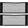 2-pack Bilbagageförvaringsväska, Mocka Kardborrestängning, 60x25cm, Elastisk Förvaringsväska
