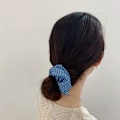 Miniatyrbild 6 av 7: 10 st hårscrunchies elastiska bobbles slipsar hästsvanshållare spårlösa rep mjuka band blå set eleganta accessoarer för flickor kvinnor tjockt eller tunt Blue