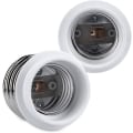 Miniatyrbild 4 av 5: 4x Sockeladapter - E40 till E27 Sockelomvandlare - E27 Bas Lampfäste Adapter För Halogen Led Lampa