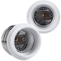 Miniatyrbillede 4 af 5: 4x Sockeladapter - E40 til E27 Sockelkonverter - E27 Sockellampeholder Adapter Til Halogen LED Pære