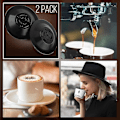 Pikkukuva 5 / 5: 4 kpl espresson puhdistussarjan kiekkoa espressokoneille - 54 mm:n takaisinpesutabletit espressokoneen lisävarusteisiin