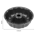 Miniatyrbillede 2 af 5: 24 cm Non-stick kageform, kraftig kulstofstål riflet rørform, gelatine, chocoflan, flan