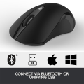 Miniatyrbilde 5 av 5: 2.4g trådløs mus, bruk på alle overflater, hyperrask rulling, for Mac og Windows-datamaskiner og bærbare datamaskiner