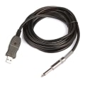Miniatyrbillede 1 af 4: Guitar til PC USB Optagelse C Adapter Konverter Forbindelse Interface 6,5 mm