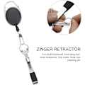 Miniatyrbilde 2 av 8: Fiske Line Nipper Cutter Clipper, Multifunksjonell fluefiske med en Zinger Retractor, Anti-slip fiskeutstyr tilbehør med PU-dekket håndtak, f