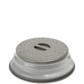 Pikkukuva 6 / 6: Taitettava mikroaaltouunin ruoansuojus BPA-vapaa TPR, 10,5 tuumaa, pyöreä kahvalla (punainen + harmaa + satunnainen väri) 3 Pack